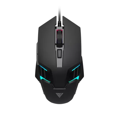 GAMDIAS AURA GS4, Çok Renkli Aydınlatma,  USB Kablolu, 6 Programlanabilir Buton, Gaming Mouse, 3.600 DPI, Siyah